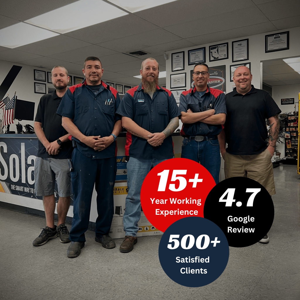 RV Masters', a team of technicians that have dedicated their lives to becoming experts in repairing RVs to assure RV owners safe and enjoyable travel.